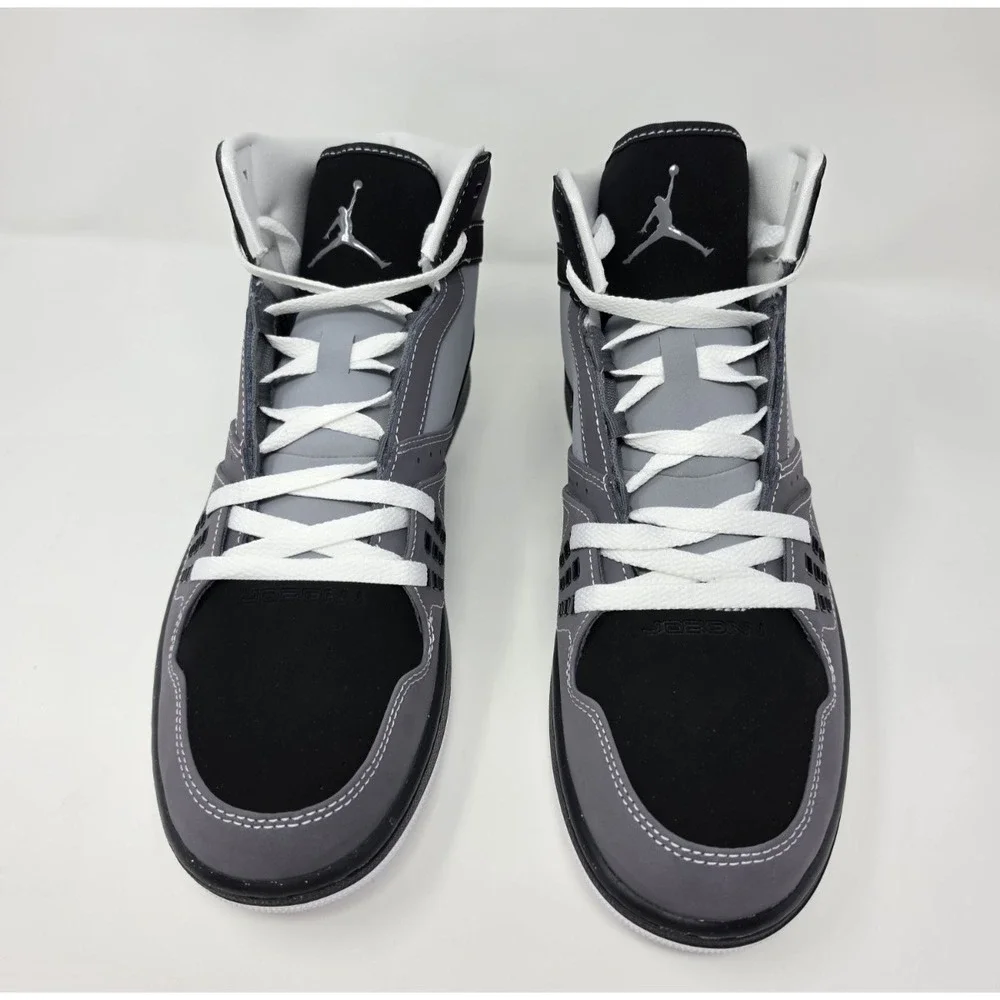 Jordan 1 Flight Lt Graphite/Black-Stealth Graphite Men's 12 Shoe--372704 002-NWB